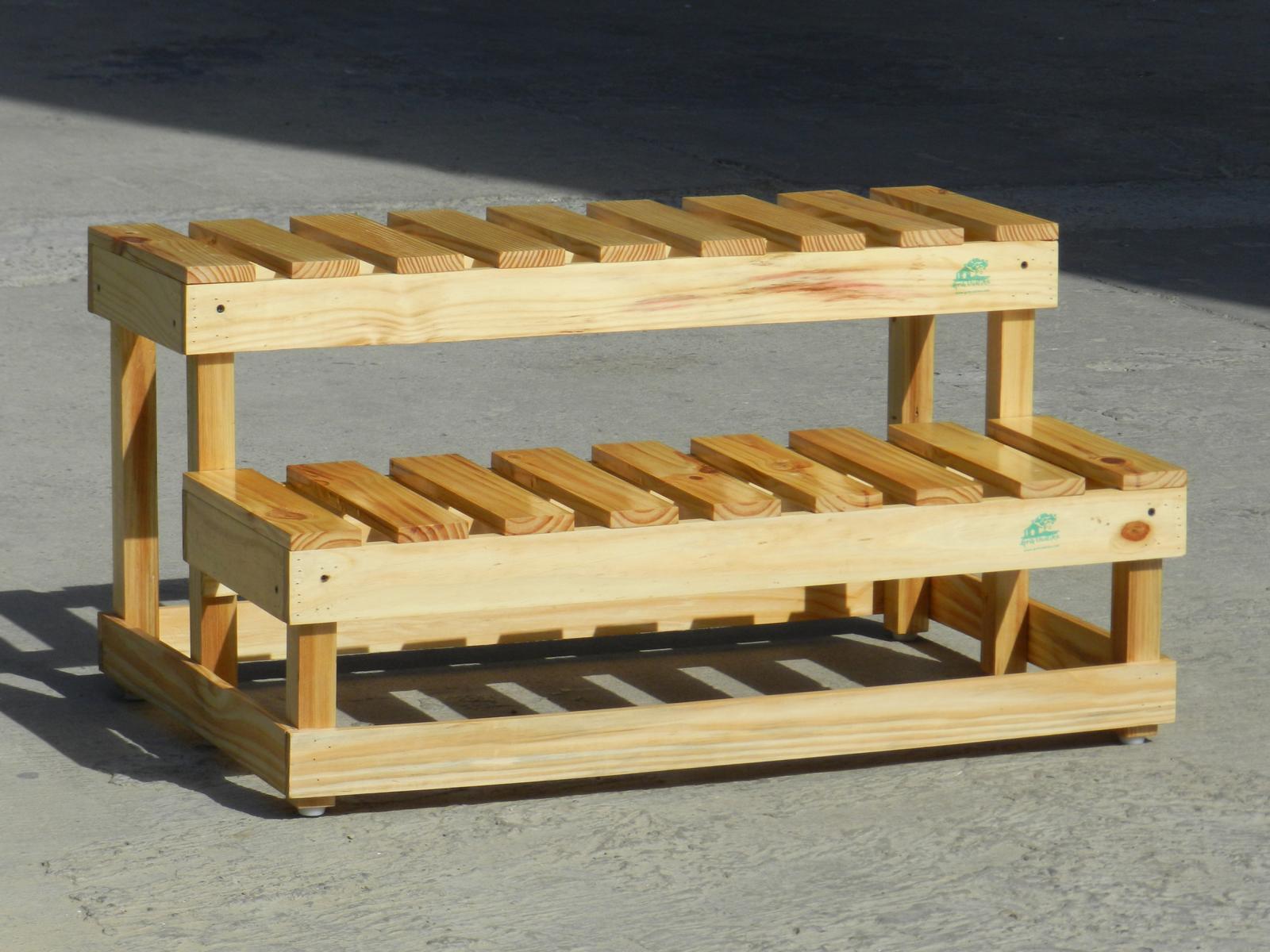Grih Vaatika Wooden planter stand 2 Tier
