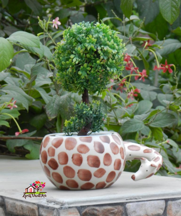 Giraffe Ceramic Planter