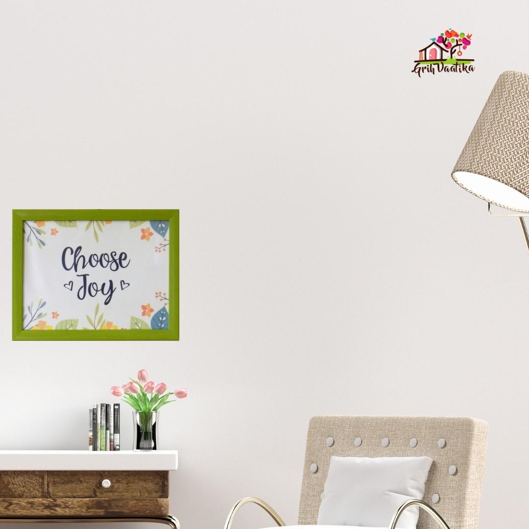 Quotes wall art frame, Choose Joy