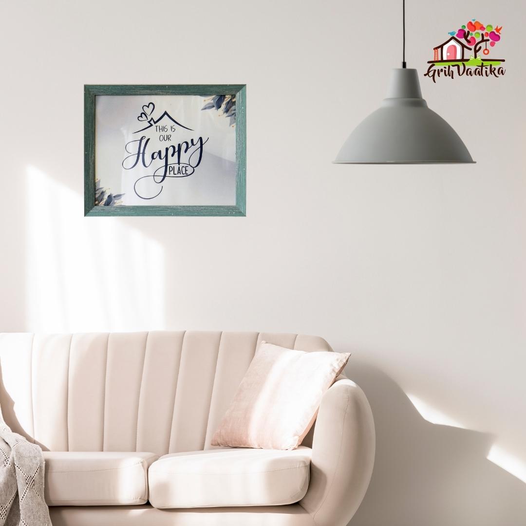 Quotes wall art frame, This is Our Happy Place