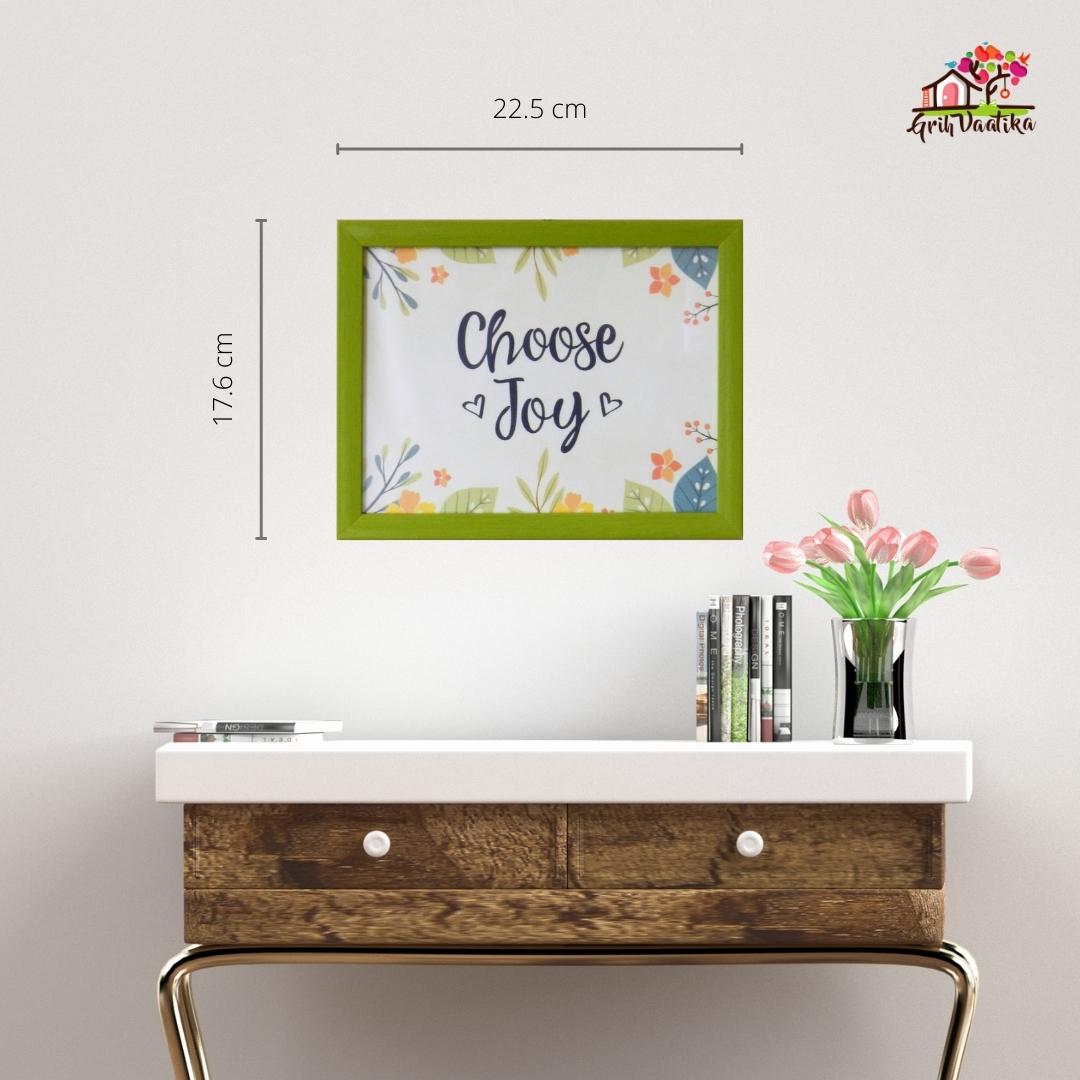 Quotes wall art frame, Choose Joy