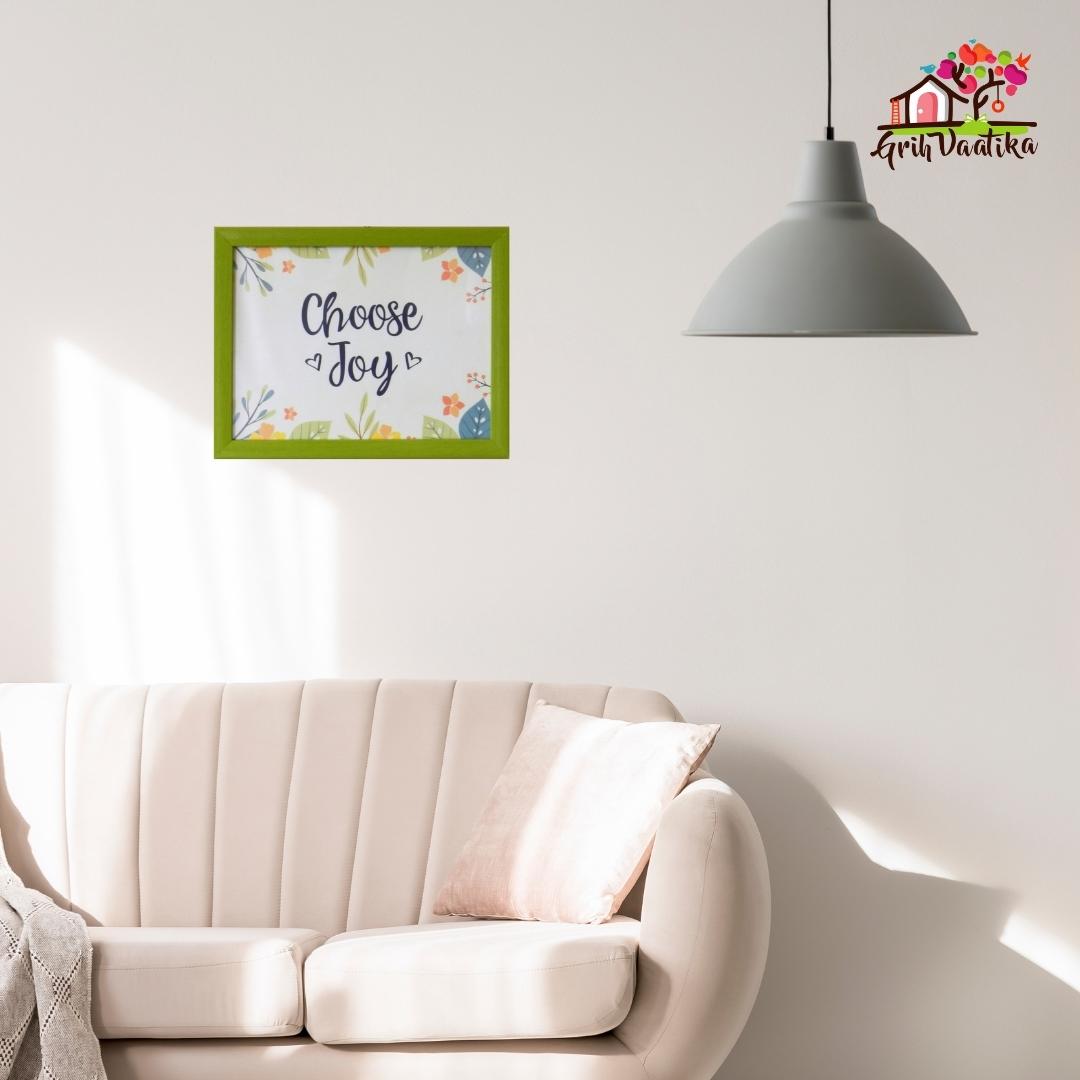 Quotes wall art frame, Choose Joy