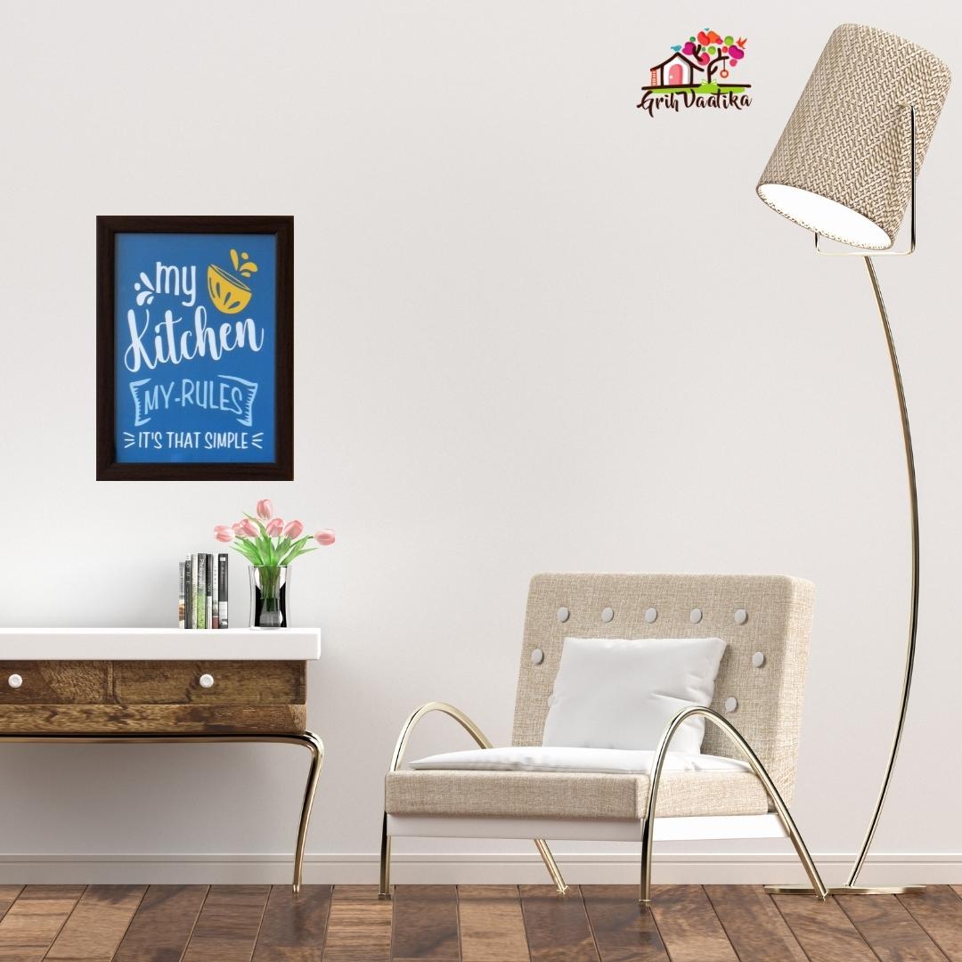 Quotes wall art frame, My Kitchen My Rules