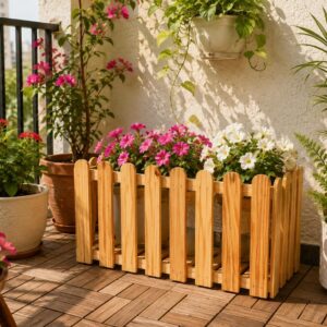 Grih Vaatika Fence wooden stand