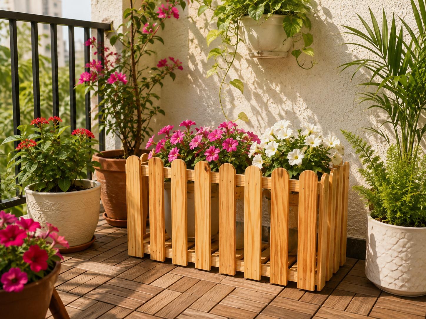 Grih Vaatika Fence wooden stand