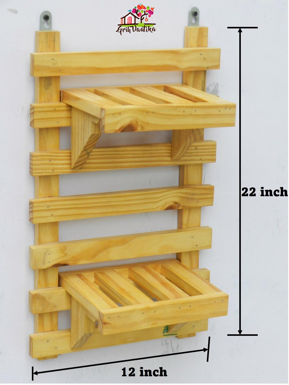 Vertical planter shelf – 2 shelves