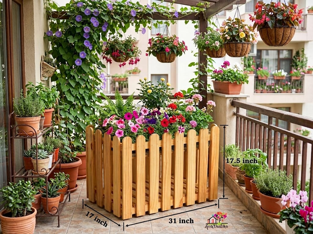 Grih Vaatika Fence wooden stand