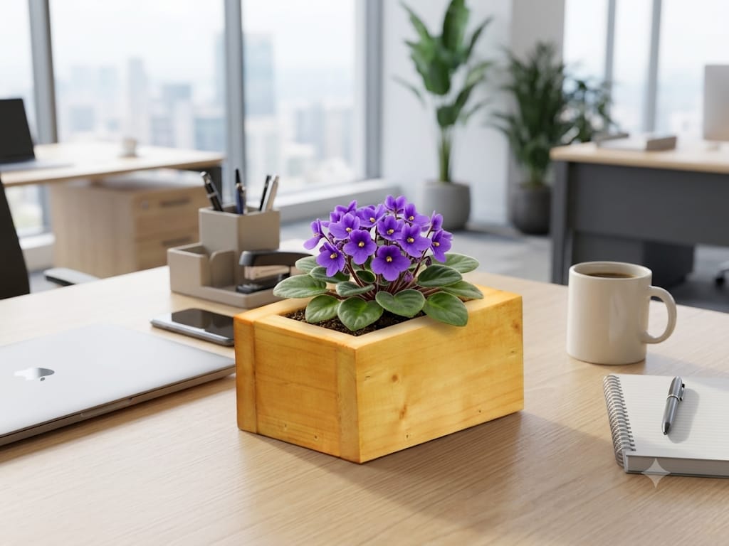 Premium Pine Wood Small Table Planter
